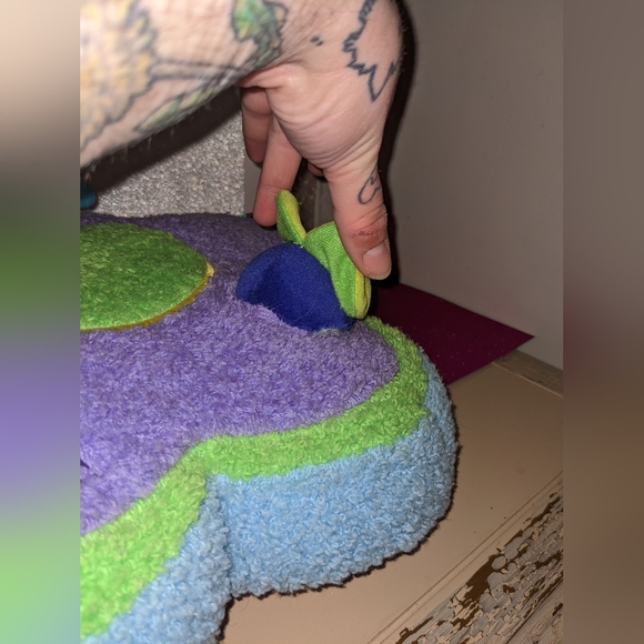 3/$20 Adorable Y2K Flower Pillow with 3D lady bugs - Picture 3 of 5